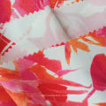 Best quality red flower print 93%polyester 7%spandex Boardshort fabric for making clothes